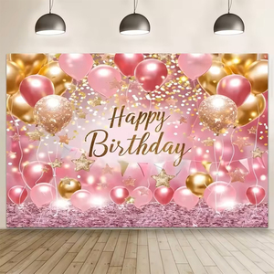 Bannière Joyeux <span class=keywords><strong>Anniversaire</strong></span> avec Diamants Brillants, <span class=keywords><strong>Toile</strong></span> de Fond pour Décoration 18ème <span class=keywords><strong>Anniversaire</strong></span>, <span class=keywords><strong>Toile</strong></span> de Fond Photo pour Fête 30ème <span class=keywords><strong>Anniversaire</strong></span> - Product Image 1