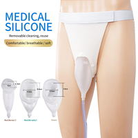 Bolsa Recolectora de Orina Reutilizable para Adultos de 1000 ml, Recolector de Orina Portátil Tipo Pantalón