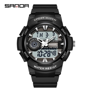 Nouvelle montre de sport numérique étanche <span class=keywords><strong>SANDA</strong></span> 6082 montre de sport pour hommes de haute qualité montre électronique multifonction relogio masculino - Product Image 6