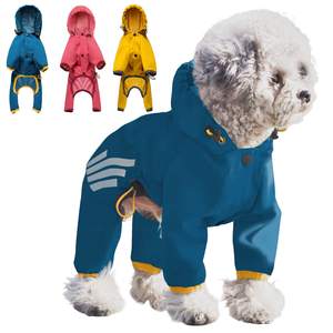 Customizável <span class=keywords><strong>Pet</strong></span> Dog Raincoat Impermeável Poliéster Raincoat Multi-color Outdoor Dog Raincoat - Product Image 1