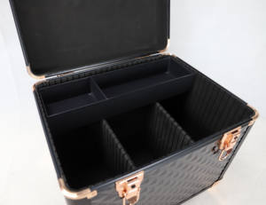 Boîte à outils de toilettage portable en aluminium personnalisable Boîte de rangement rigide pour chevaux avec support OEM - Product Image 5