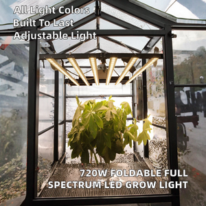 Lámpara de Cultivo LED COB de Espectro Completo Hidropónica, 720W, Plegable, de Aluminio, IP54, Regulable, con 5 Años de Garantía, ¡EN OFERTA! - Product Image 2