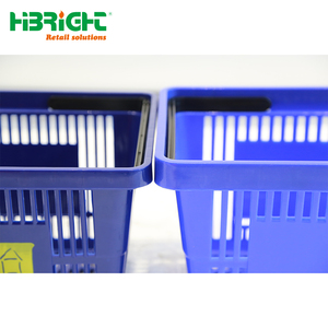 <strong>Popular</strong> Grocery Store <strong>Laundry</strong> Handbasket Supermarket <strong>Plastic</strong> Handle Hanging Shopping <strong>Basket</strong> - Product Image 2