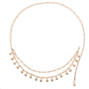 Corrente de Cintura Feminina Estilo Hip Hop com Strass de Cristal e Tassel em Camadas de Metal - Product Image 5