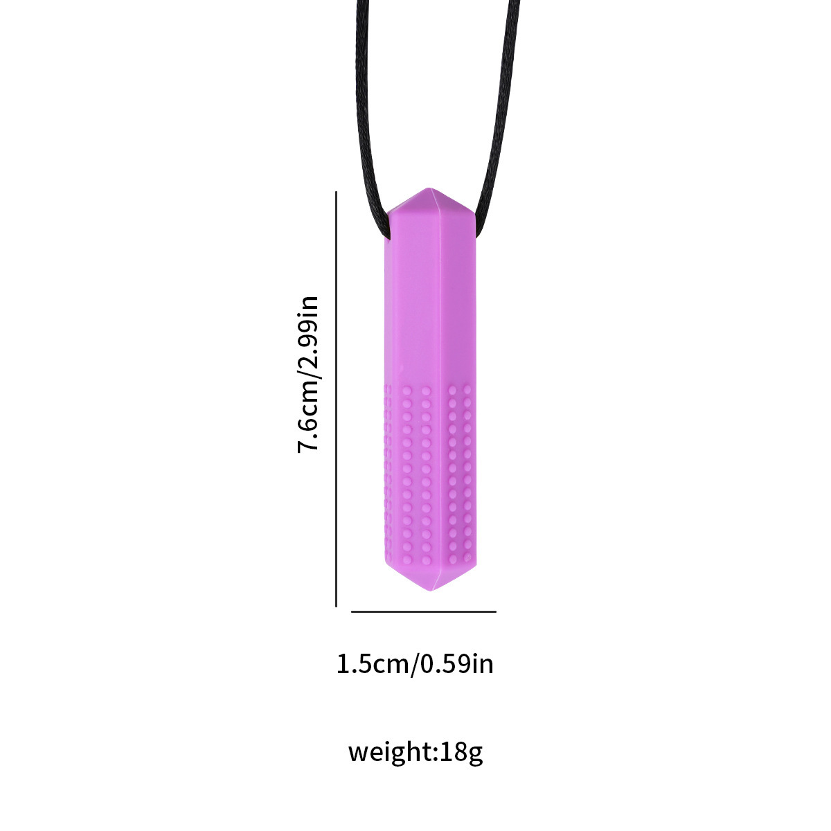 Gemstone teether [purple]