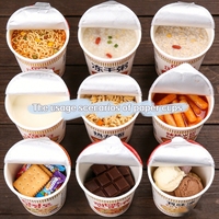 Double Wall Hollow Insulated Instant Noodles Paper Bowl 449ml Heat-Resistant Hot Soup Cup Anti-scald Finger Protection Design