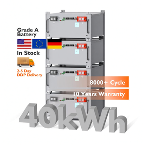 Batterie solaire ionique 51,2 V 200 Ah 800 Ah avec garantie de 10 ans, 20 kWh 30 kWh 40 kWh 50 kWh, batteries solaires Lifepo4 en rack - Product Image 1