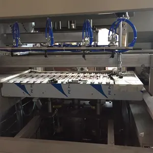 Plastic Tray Manufacturing Machine Full Automatic 4 Stations Plastic Thermoforming Machine For Sushi Food Tray Packaging Pla Box