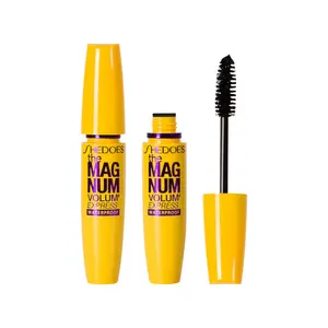 Wholesale Waterproof long-lasting and curling yellow tube mascara for Women Makeup Eyelash Extension Mascara