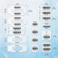 Étiquettes cryogéniques personnalisées pour flacons d'azote liquide, autocollants adhésifs résistants au gel pour tubes de centrifugation de laboratoire, stockage cryogénique
