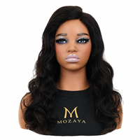 Perruques en cheveux humains sans colle, vente en gros, 22 pouces, ondulation lâche, fermeture à cordon 5x5, cheveux indiens bruts, couleur naturelle