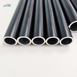 ท่ออลูมิเนียมกลมท่ออลูมิเนียมแบบสเปรย์ผงสีดำ T6 6061 6063 T5 - Product Image 5