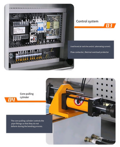 38 50 75 89mm Ống thép không gỉ Bender thủy lực nhôm ống uốn máy dễ dàng hoạt động trục gá ống uốn máy - Product Image 4