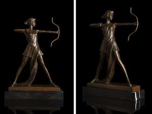 Estatua de bronce para niña <span class=keywords><strong>bailarina</strong></span> de DS-003B, escultura de estatua moderna de oro y bronce, figuritas de bronce de reproducción <span class=keywords><strong>famosa</strong></span> para coleccionable - Product Image 2