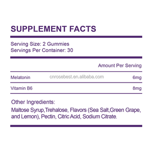 กลัมมี่5มก. เมลาโทนินช่วยในการนอนหลับช่วยให้นอนหลับมีความแข็งแรงสูงสุดฉลากตามต้องการ - Product Image 5