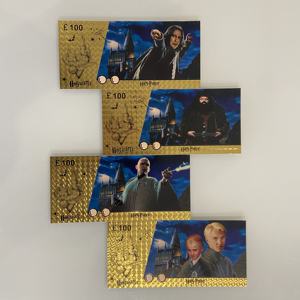 Banconota Commemorativa a Tema Cinematografico Harry Potter in Foglia d'Oro - Collezione Regalo - Product Image 2