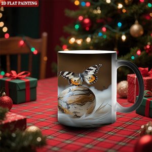 Custom Printed Magic Mug <b>Ceramic</b> 11oz Frosted Black Heat Sensitive Blank <b>Cup</b> - Product Image 2