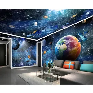 Customize the vast bright galaxy starry sky whole house background decoration 3D wallpaper