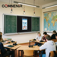 Papan Tulis Interaktif LED 86-Inci Kompatibel dengan PC All-in-One, Resolusi 4K dan Sentuhan 20 Titik untuk Penggunaan Sekolah