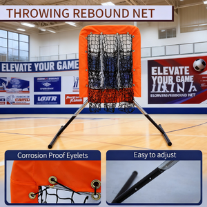 La nueva llegada, venta al por mayor, entrenador de lanzamiento portátil de <span class=keywords><strong>9</strong></span> bolsillos, red de ayuda de entrenamiento de alta calidad para béisbol y softbol - Product Image 3