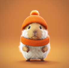 Özel yapılmış sevimli tombul capybara turuncu şapka süper sevimli çocuklar ve kız arkadaşları için en iyi hediye giyen - Product Image 4