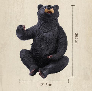 Molde de resina personalizado para manualidades, estatua de oso negro, estatuilla, estante para vino, portabotellas - Product Image 6