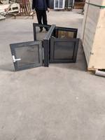 Ventanas abatibles con marco de aluminio y rotura de puente térmico para ventana de doble acristalamiento con pantalla y rejilla antirrobo