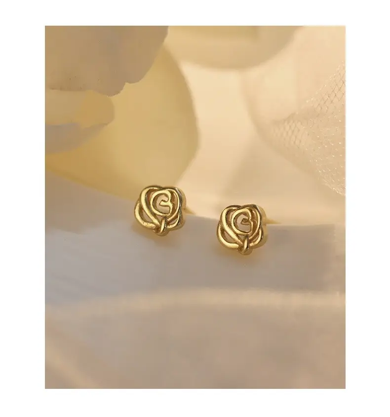 Boucles d'oreilles romantiques de Provence, accessoire tendance, couleur or 10k, solide et jaune, jolie décoration pour femmes, cadeau idéal pour une fête, offre spéciale