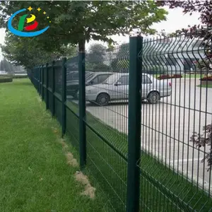 High Quality Commercial Galvanized Steel Welded Curved 3D Double Wire Mesh Fence Cost