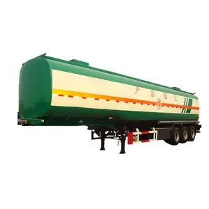 Hot Selling 42000L Crude Oil Tanker Trailer 3 Axles Steel Fuel/Oil Tank Semi-Trailer For Tractor High Demand