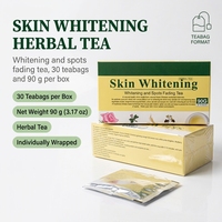 Thé Herbal Blanchissant pour la Peau, Marque Privée OEM, 30 Sachets de Thé, 90g, Formule Herbal Chinoise en Boîte