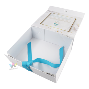 Wholesale Custom Logo Luxury Design Paper Rigid Cardboard Folding Magnetic <b>Hamper</b> Keepsake <b>Box</b> Newborn Baby Clothes Set <b>Gifts</b> - Product Image 2