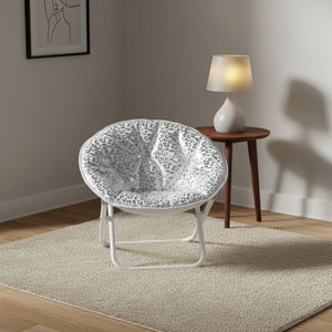 Chaise de jardin pliante moderne BOYOO pour enfants avec dossier en forme de lune – Idéale pour chambre d'enfant et villa - Product Image 3