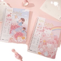 Carnet A5 personnalisé avec couverture imprimée anime mignon, journal intime, papeterie étudiante, ensemble cadeau en gros