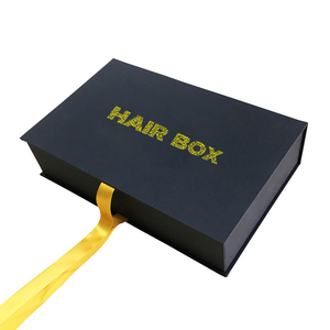 Magnetic Box Hair Hair Packaging Box Custom Logo Magnetic Wig Book Shaped Box Premium Hair Extension Packaging Boxes