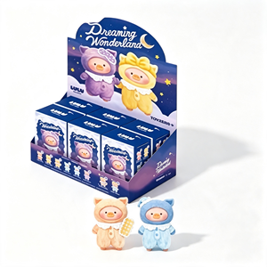 Porte-clés en peluche série Pig LuLu Dreams, 10 cm, avec anneau pour sac et décoration - Product Image 1