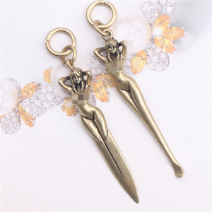 Brass Ear Pick Keychain Creative Pendant For Men And Women Gift - Product Image 1