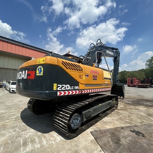 Pelle hydraulique sur chenilles Hyundai 225LC d'occasion (engrenage de la pompe de la boîte de vitesses du moteur)-20t Poids en ordre de marche Bonne condition pour la construction - Product Image 4