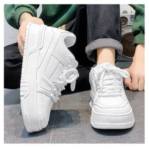 2025 Fashionable PU <b>Leather</b> Casual Shoes Low Cut Sport Skateboard <b>Sneakers</b> Walking Style Shoes Zapatos De Hombre - Product Image 4
