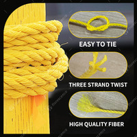 Corde marine en polypropylène à 3 brins haute résistance, corde d'amarrage en PP/PE/nylon, ficelle torsadée, cordes d'emballage pour filets de pêche au crabe