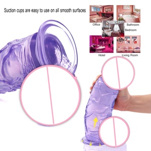 26CM 현실적인 딜도 남근 두꺼운 실리콘 딜도 흡입 컵 남근 여성 자위 장난감 - Product Image 2