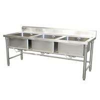 Table de travail de cuisine JINGDU personnalisée en acier inoxydable 304/201 avec évier brossé et lavabo pour hôtels et restaurants