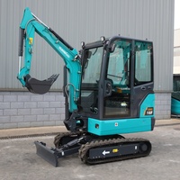 Mini-excavatrice la plus petite 1,78t Sunward SWE17F sur chenilles en caoutchouc, mini-pelleuse, outil de terrassement et de creusement