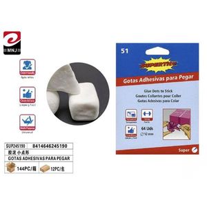 Punti di colla 12 mm 64 pezzi Adesivo multiuso per lavori manuali - Product Image 2