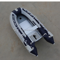 Bateau de pêche en caoutchouc gonflable pliable stable de 12.5 pieds avec plancher en aluminium à la dérive Yacht de sport pour 6 personnes