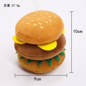 Produttore personalizzato Fast Food Lunch Pack Designer di peluche peluche Pet giocattoli per cani cigolanti per animali domestici - Product Image 6