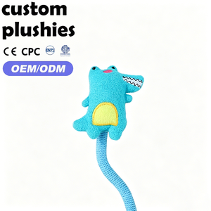 Jouet en peluche personnalisé en forme d'animal mignon pour chat, <span class=keywords><strong>baguette</strong></span> interactive avec queue en cordon pour le jeu du chat - Product Image 3