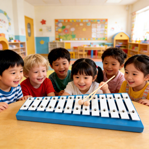 Instrument <span class=keywords><strong>de</strong></span> percussion <span class=keywords><strong>de</strong></span> prix bon marché d'usine <span class=keywords><strong>de</strong></span> la Chine pour des enfants métallophone <span class=keywords><strong>de</strong></span> Xylophone en bois <span class=keywords><strong>de</strong></span> 13 notes avec des clés en aluminium - Product Image 1
