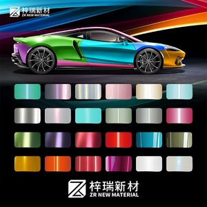 Película de Vinilo para Envoltura de Vehículos ZIRUI Shifting Purple Air Release que Cambia de Color para Personalización Automotriz - Product Image 6