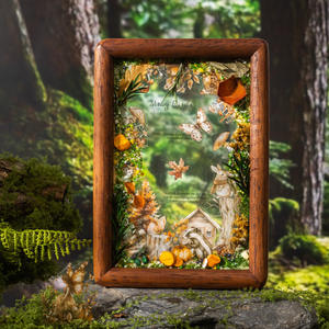 20 fogli/confezione <span class=keywords><strong>insieme</strong></span> attraverso il libro adesivo a doppio materiale della serie foresta Sensen Flower fata - Product Image 2